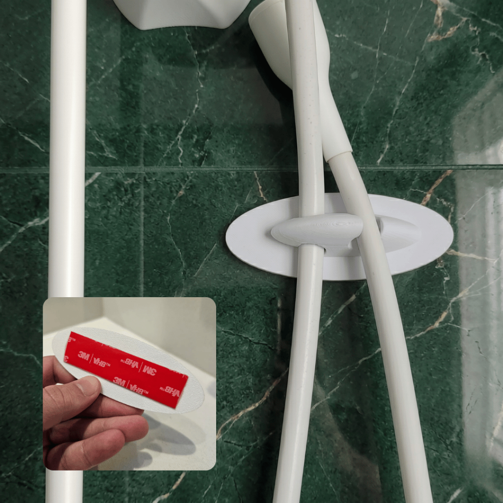Suporte Para Chuveirinho Ducha Higiênica Adesivo Dupla Face 3M Sem Furar Parede