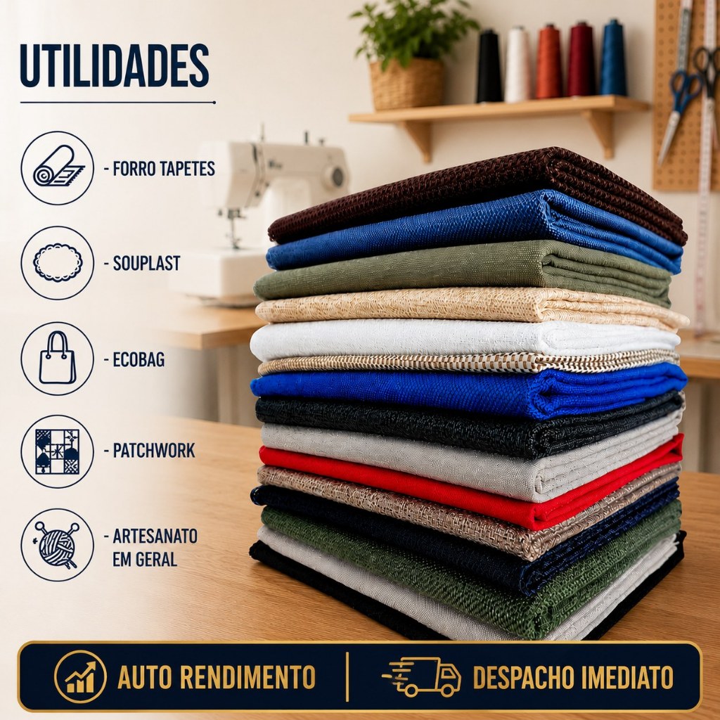 Kit 3kg de Retalhos de Tecidos BASE DE TAPETES , ARTESANATO, PATCHWORK 💲ENVIO EMEDIATO