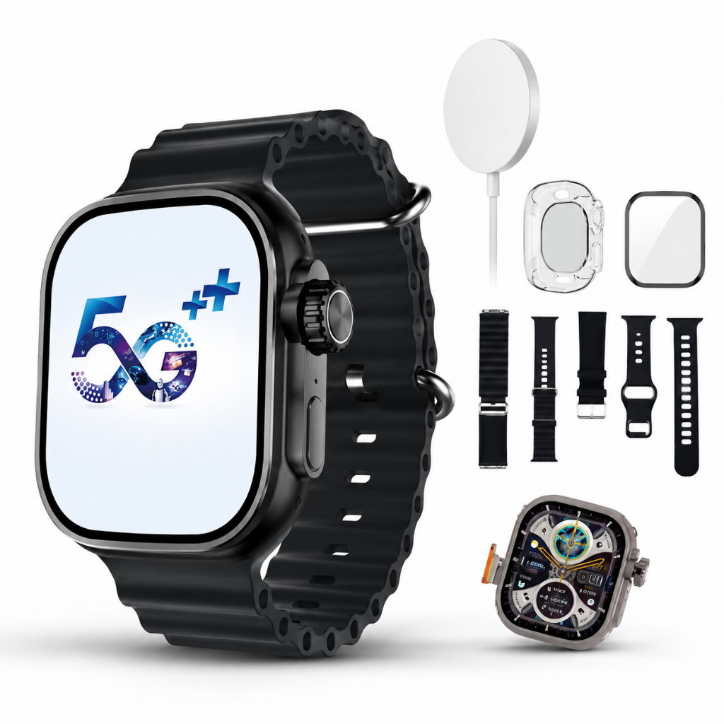 Smartwatch Microwear Ultra 3 AI À Prova d' Àgua 5G com Chip Câmera AMOLED 49mm 16GB NFC GPS