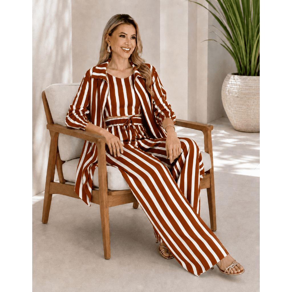 Trijunto Feminino Viscolinho Premium Confortável Pantalona