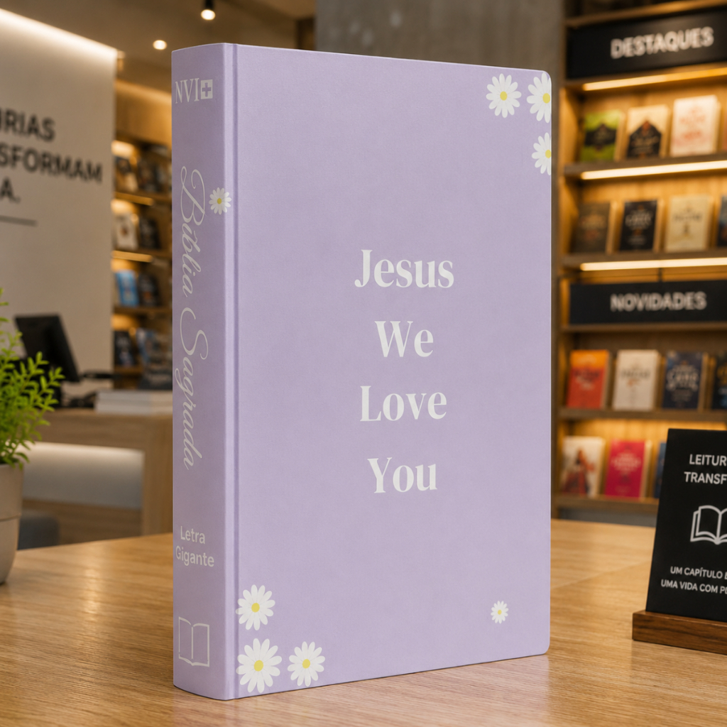 Biblia Feminina NVI | Letra Maior | Jesus We Love You | Capa Dura