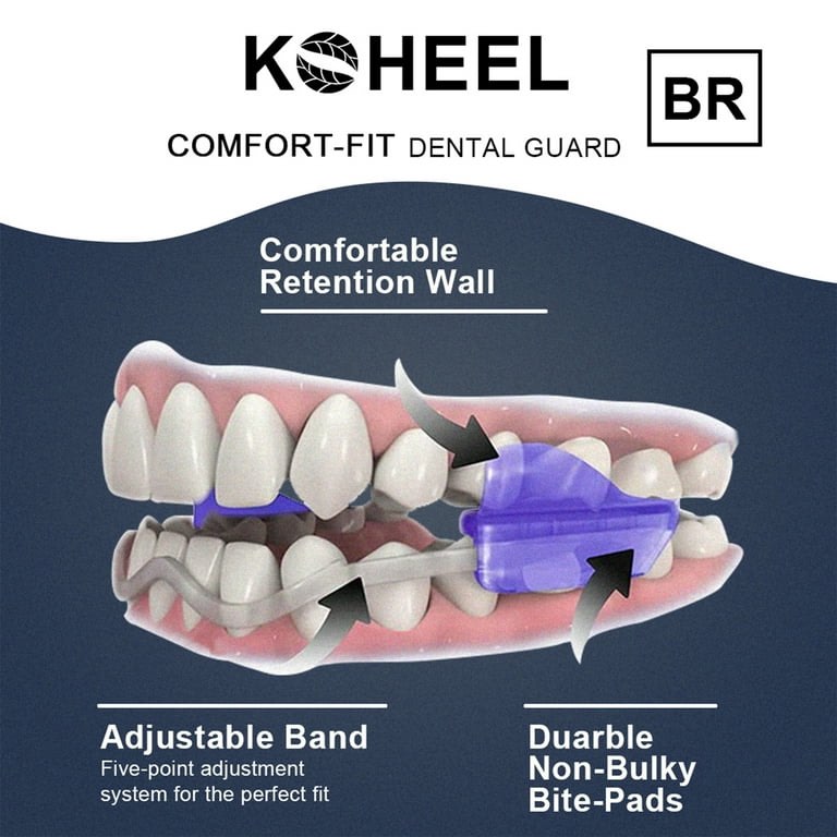 Protetor Dental Ajustável KOHEEL  protetor noturno sem ebulição, protetor bucal