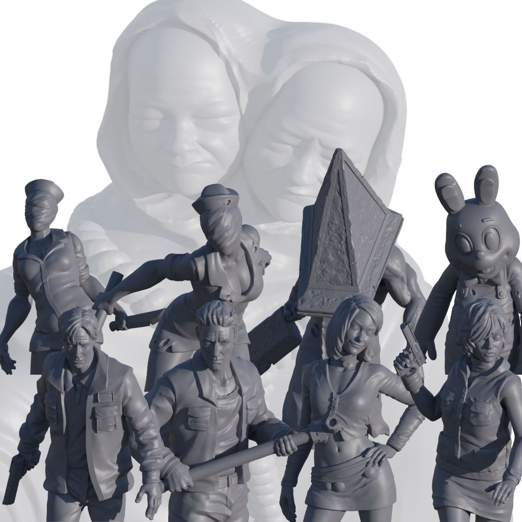 Miniaturas Silent Hill para Zombicide, RPG, D&D, Resina.