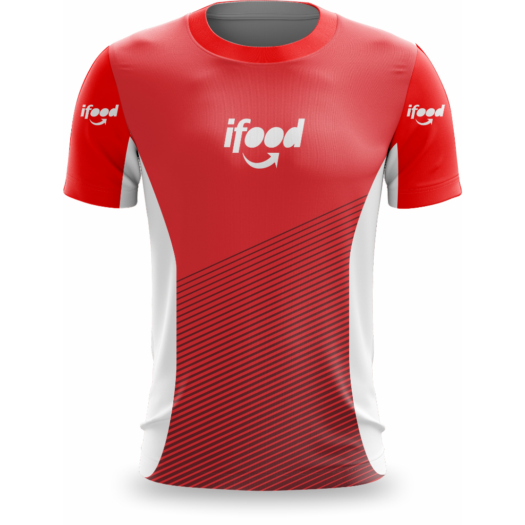 Camiseta manga curta ifood motorista de aplicativo motoboy
