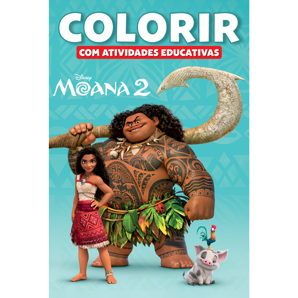 Livro de Colorir Atividades Educativas Disney Moana 2