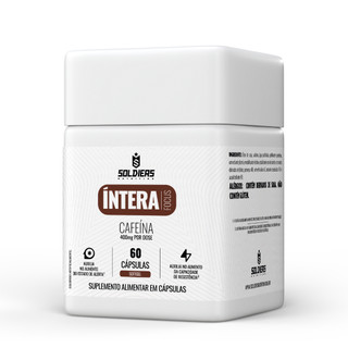 Termogênico Cafeína Foco Concentração 60 caps Softgel Íntera Focus Energia Treino - Soldiers