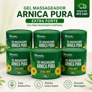 Arnica Pura Gel Extra Forte 200g – Gel de Massagem Corporal | Uso Diário