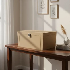 Caixa de Madeira Mdf + Cadeado 10315