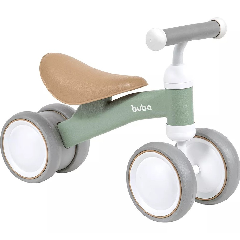 Bicicleta de Equilíbrio 4 Rodas Verde Buba Bicicleta Buba