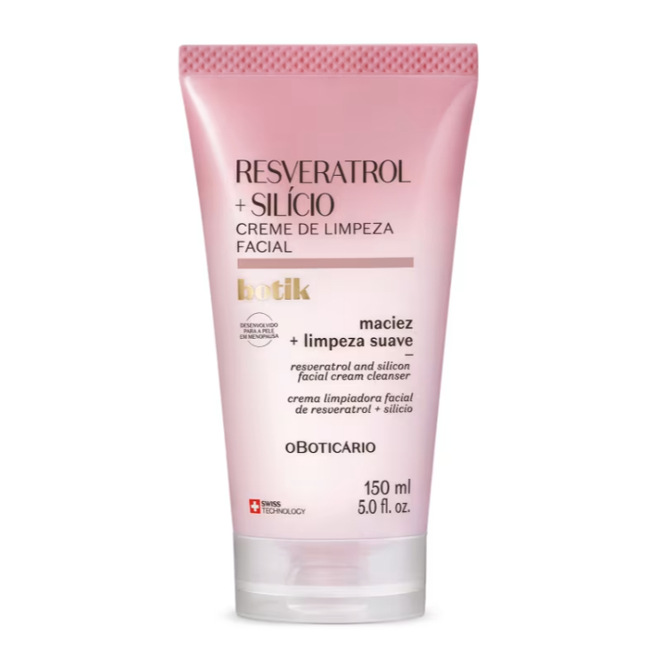 Creme de Limpeza Facial Botik Resveratrol E Silício 150ml Boticário