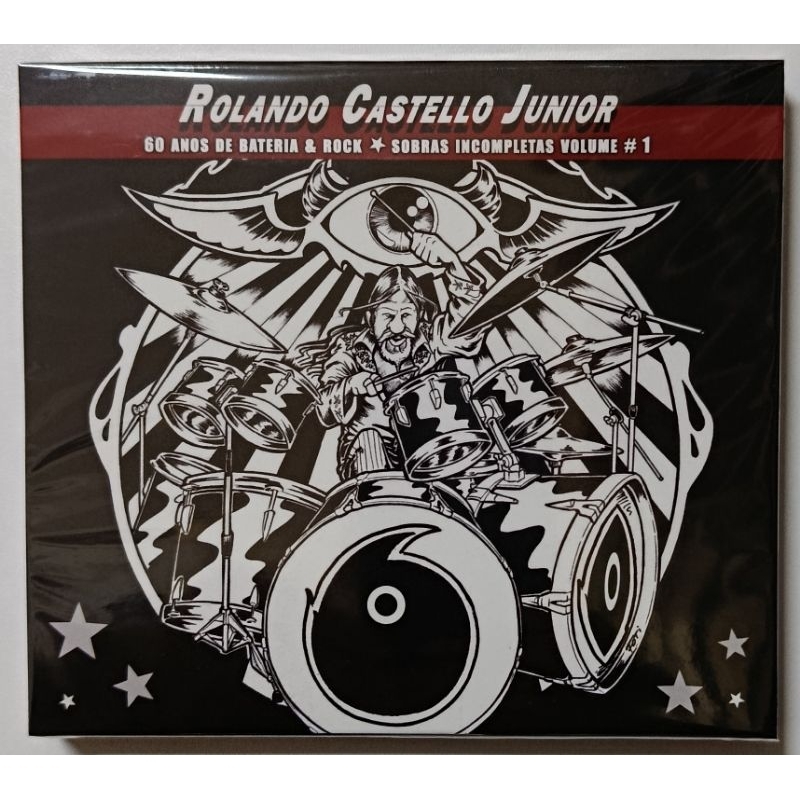 CD - ROLANDO CASTELLO JUNIOR - ( 60 ANOS DE BATERIA & ROCK , SOBRAS INCOMPLETAS VOLUME #1 )