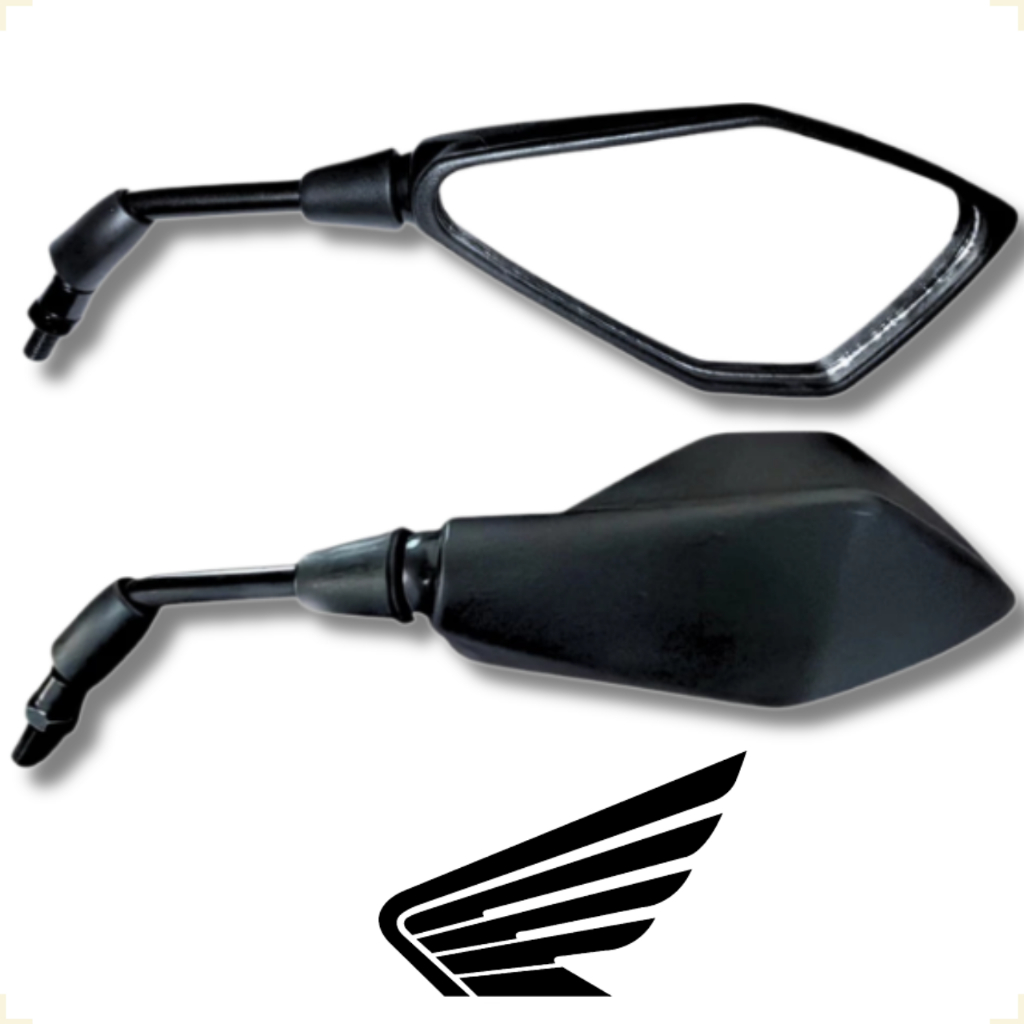 Retrovisor Modelo Z400 Rosca Honda Fixo Esportivo Compatível Com Todos Modelos Honda Alta Qualidade