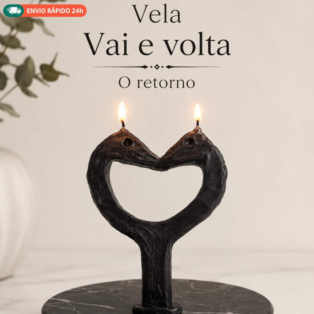 Vela Magia Vai e Volta ou Retorno Reconquista Ritual Amor Amoroso Saudade Distância