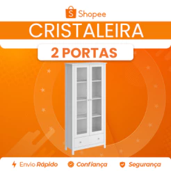 Cristaleira 2 Portas 1 Gaveta Ditália E-954