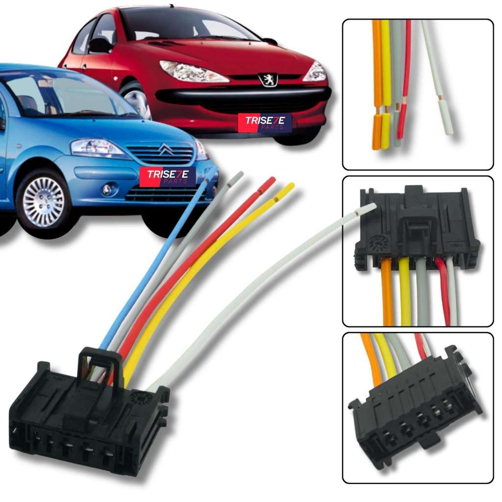 Chicote da Resistência do Ventilador do Peugeot 206 307 e Citroen Picasso C3 com Ar Analógico