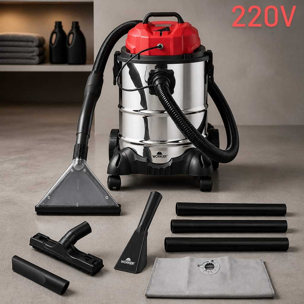 Extratora Para Limpeza De Estofados, Carpetes, Sofás 1400w 25 Litros 220V Elw Inox 25 Worker