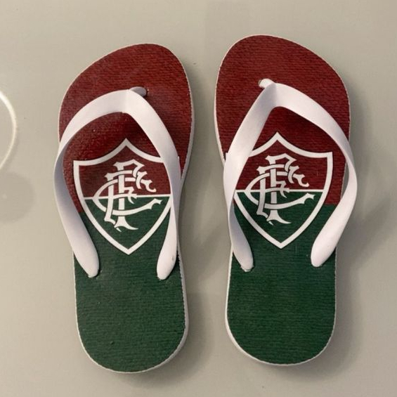 Chinelo Fluminense Futebol Masculino Confortável Antiderrapante Torcedor Tricolor