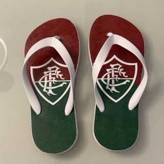 Chinelo Fluminense Futebol Masculino Confortável Antiderrapante Torcedor Tricolor