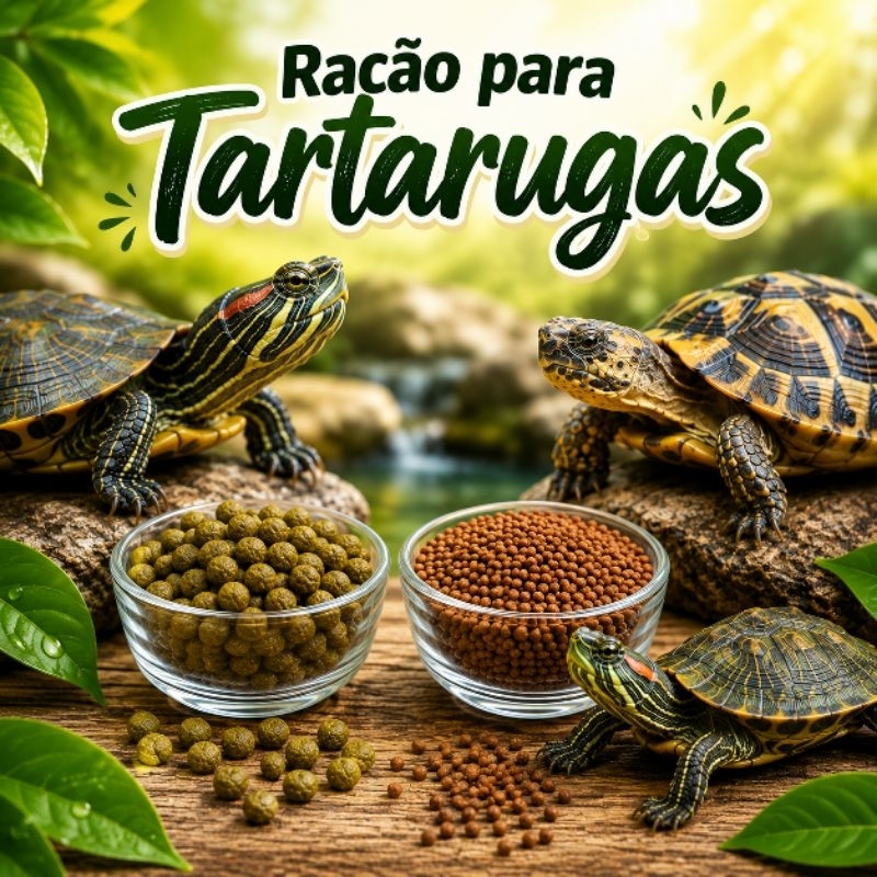 Ração Para Tartaruga Premium, Peixes Filhotes E Adultos