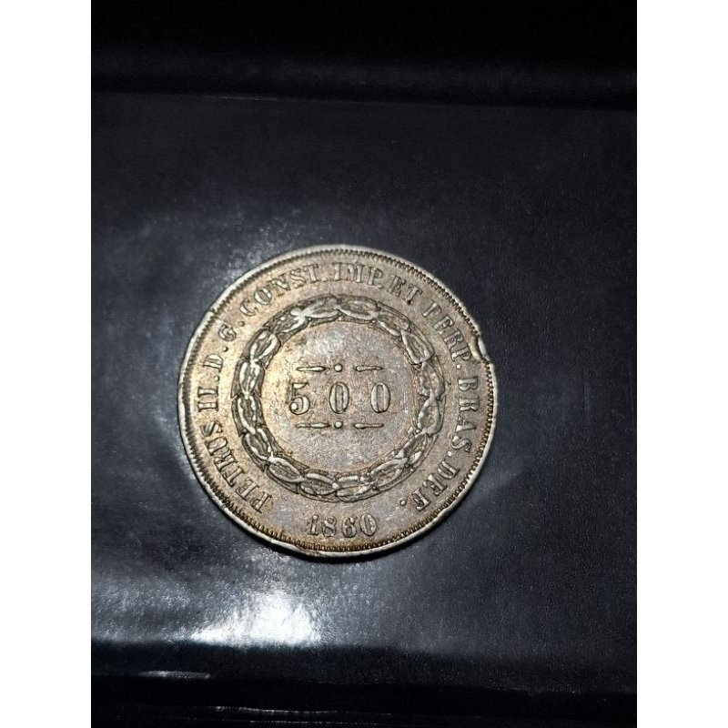 500 reis de prata 1860