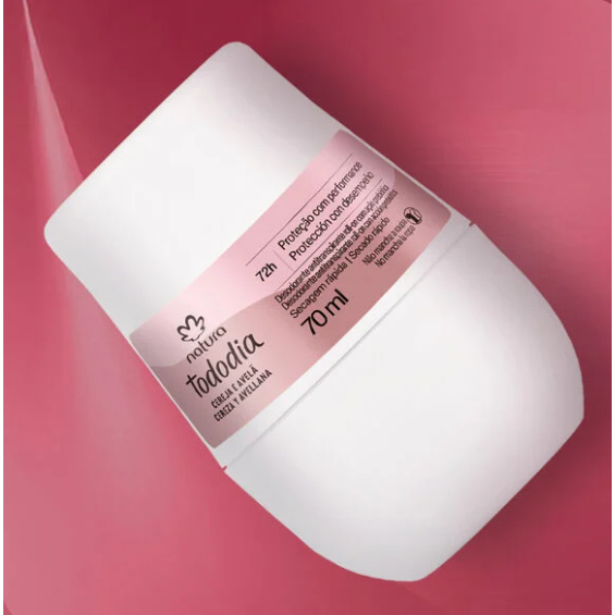 Kit com 2 Desodorantes Antitranspirante Roll-on Tododia 70 ml - Natura — imagem 2 de 2