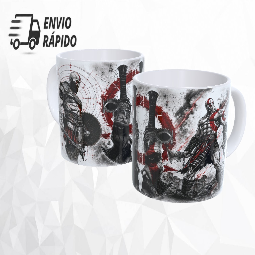 Caneca God of War | Kratos Guerreiro Espartano