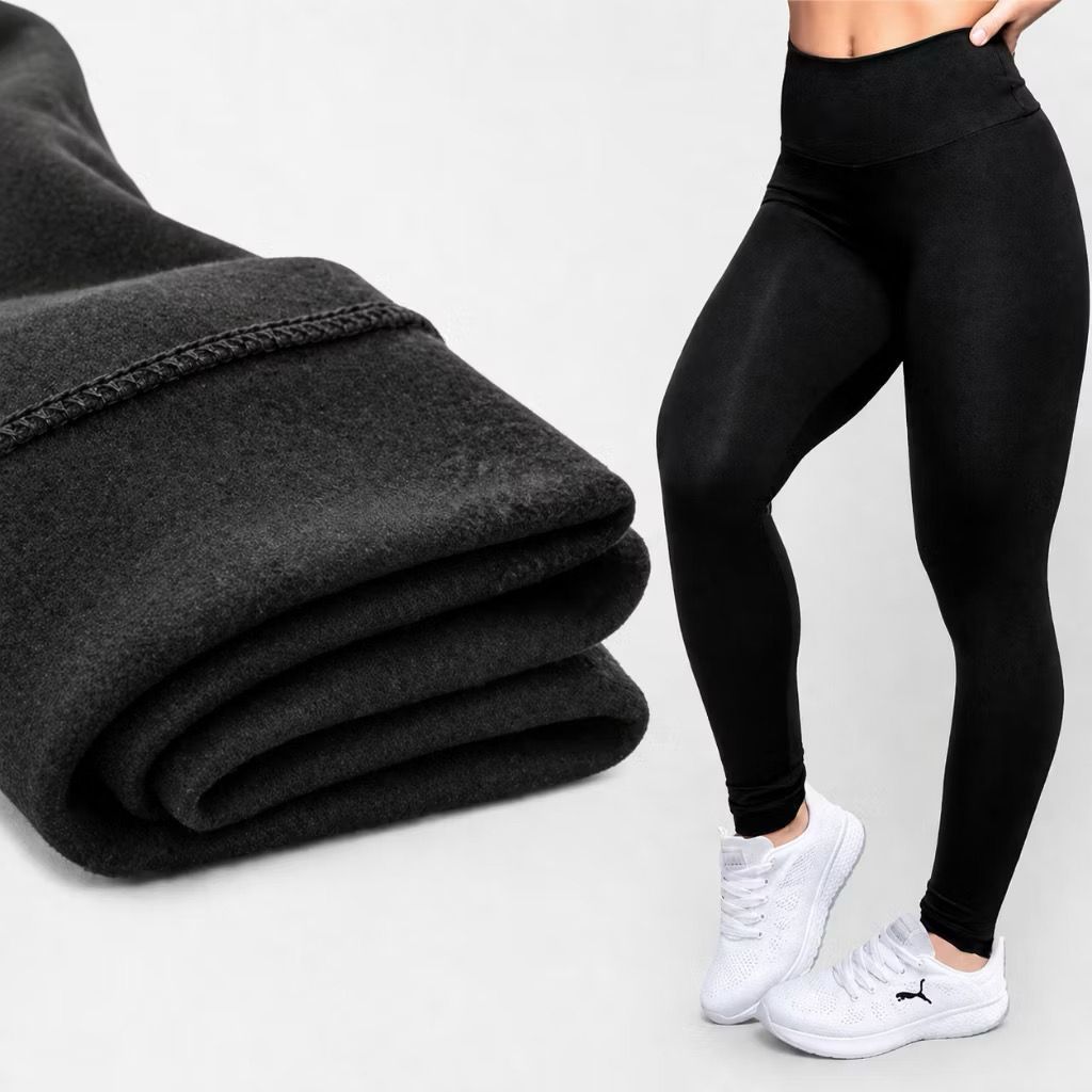 Calça Legging Peluciada Feminina Térmica Cintura Alta super grossa e macia alta qualidade