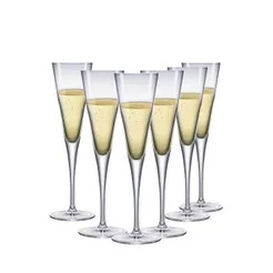 Jogo 6 Taças de Cristal Element Flute Champanhe, 150ml - Ruvolo