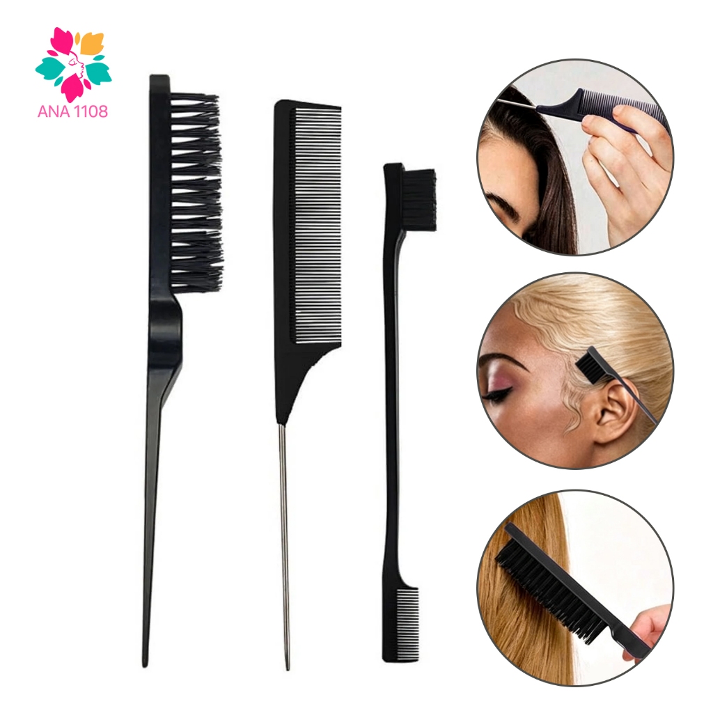 ANA1108 Kit de Pente para Cabelo com 03 Unidades