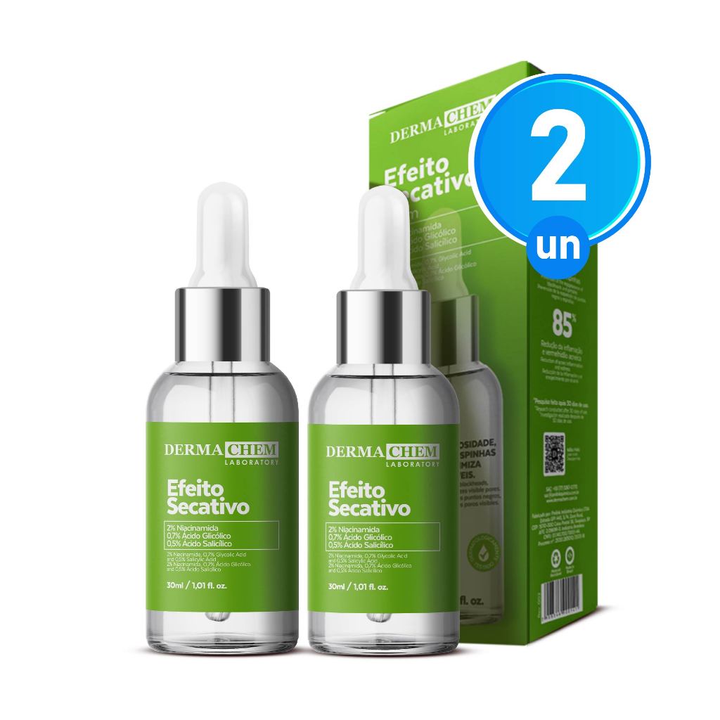 Kit 2 Sérum Efeito Secativo 30ml Dermachem
