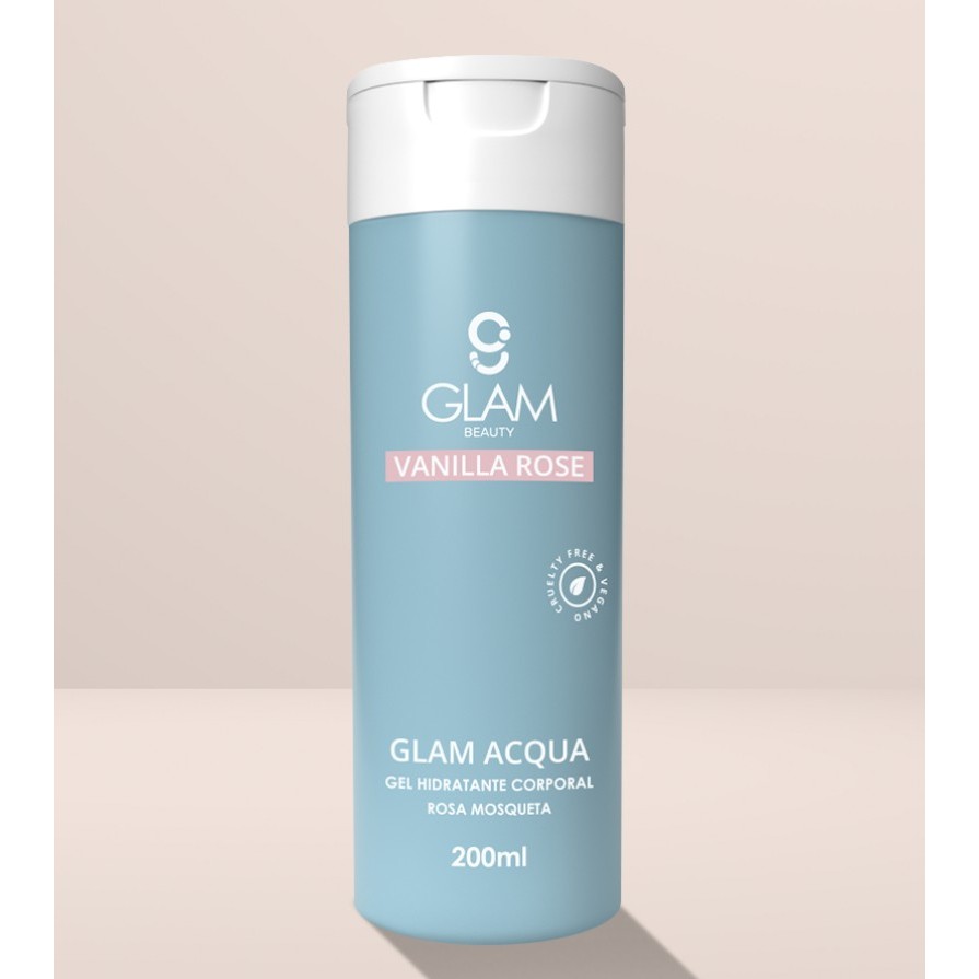 Gel Hidratante Corporal Glam Beauty Glam Acqua Vanilla Rose 200ml (VAL: 11/2026)