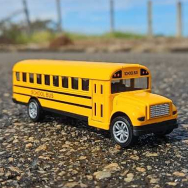 Miniatura Ônibus Escolar De Metal Abre Porta Ferro de Alta Qualidade Brinquedo Presente Com Fricçao