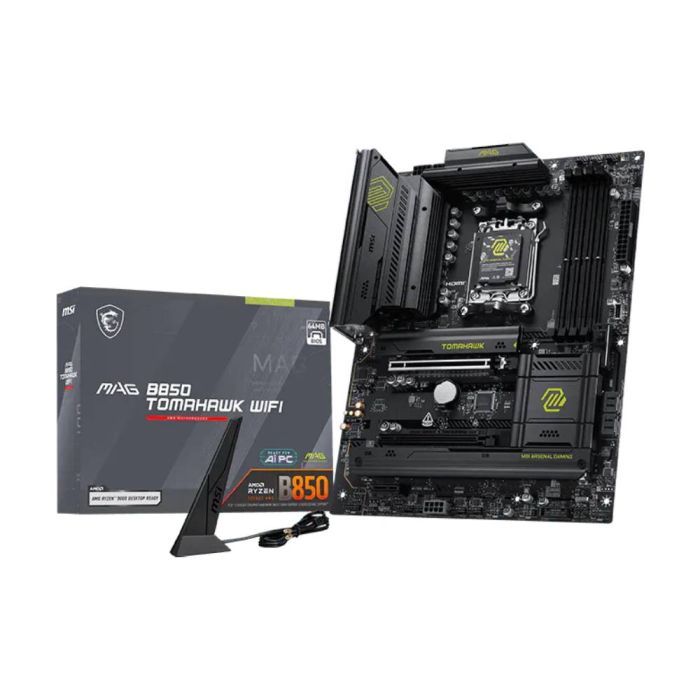 Placa Mãe MSI MAG B850 TOMAHAWK WIFI AM5 4xDDR5 Chipset AMD B850 ATX🔥