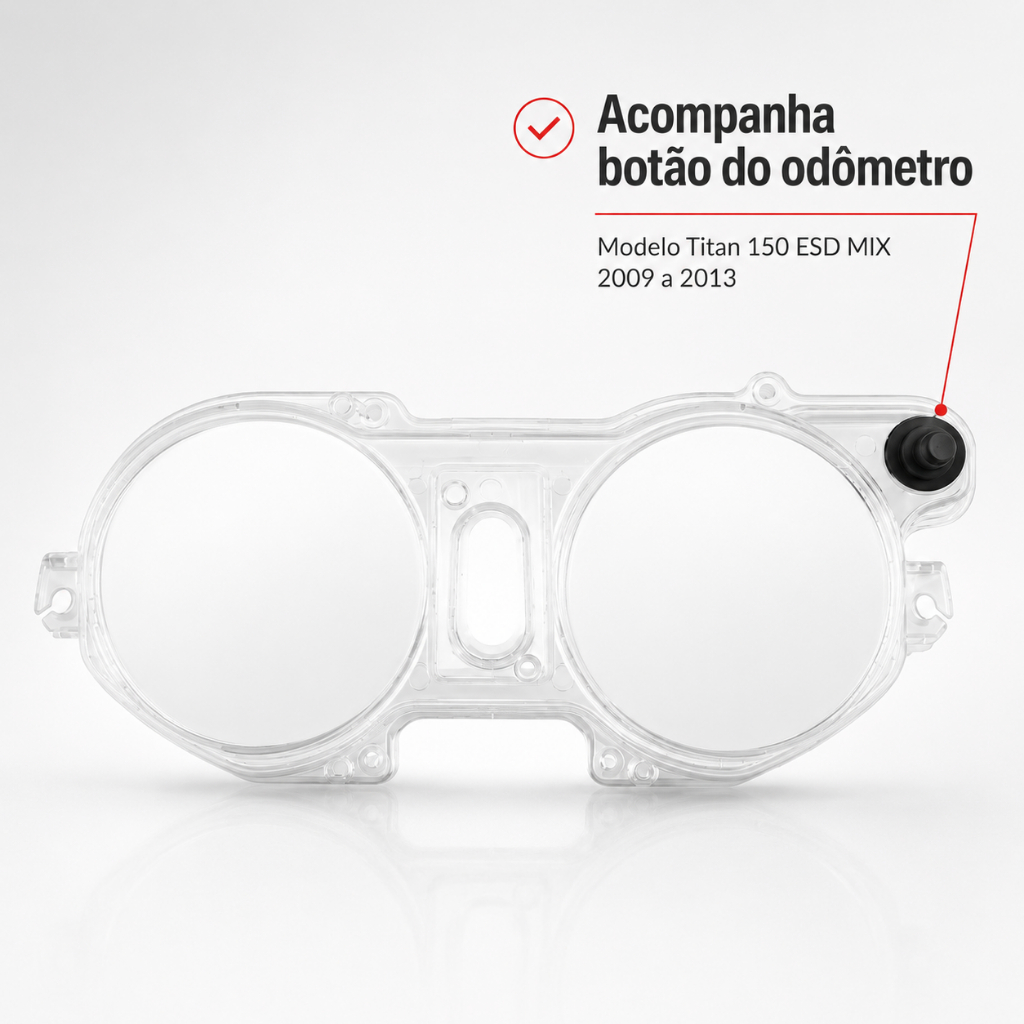 Carcaça Painel Superior (Lente) Titan 150 ESD MIX Ano 2009 A 2013