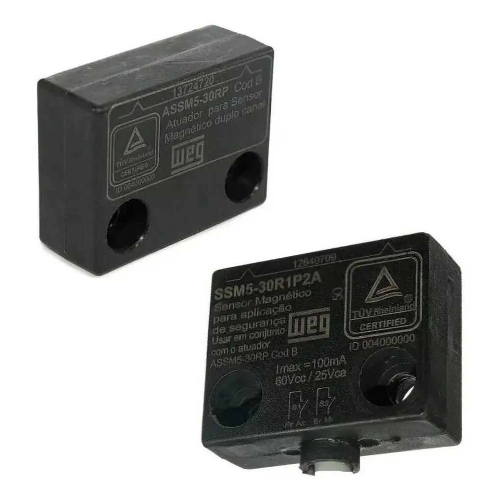 Kit Sensor Magnético Ssm5-30r1p2a + Atuador Assm5-30rp Nr12-WEG