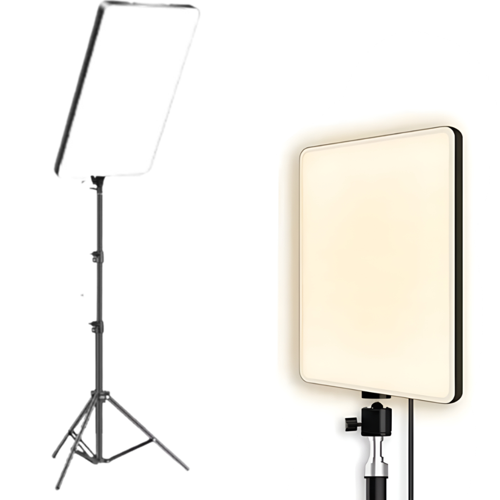 Ring Light Grande 50x30cm com Tripé 2m e Controle Iluminador Profissional Led 1200 LEDs 3200-5700k