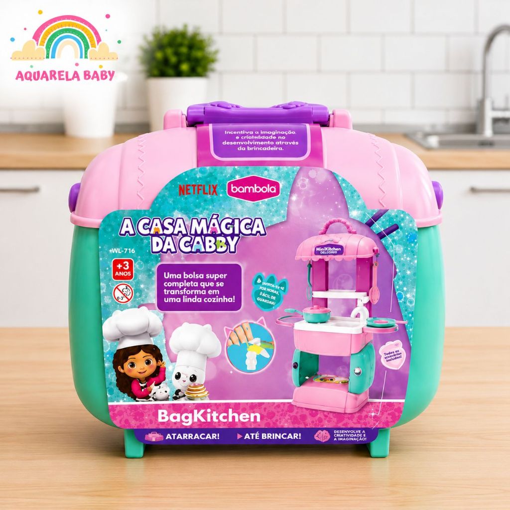 Cozinha Infantil Completa A Casa Mágica Da Gabby Kit Chef Com 18 Peças