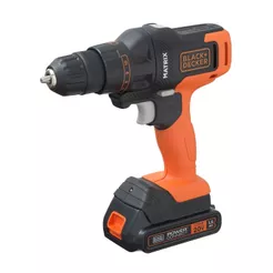 Furadeira Parafusadeira BLACK+DECKER MTX20K3B Com Bateria e Carregador