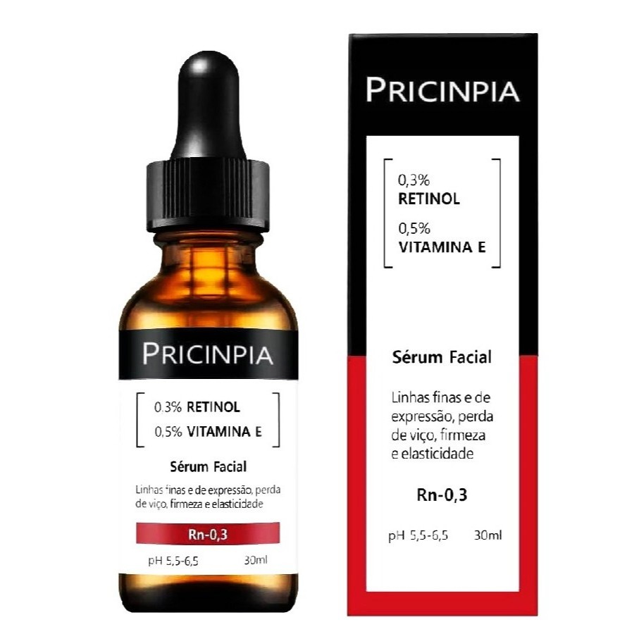 Rn-0,3 Sérum com 0,3% de Retinol e 0,5% de Vitamina E com alta eficácia na melhora de rugas, linhas finas