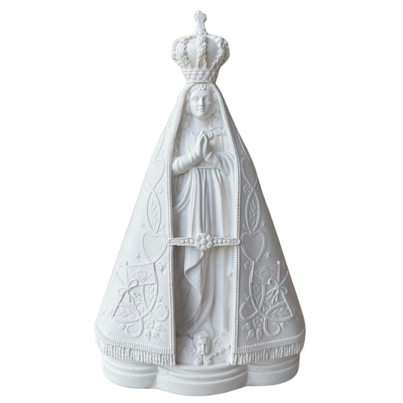 Imagem Nossa Senhora Aparecida 20cm Pó De Mármore