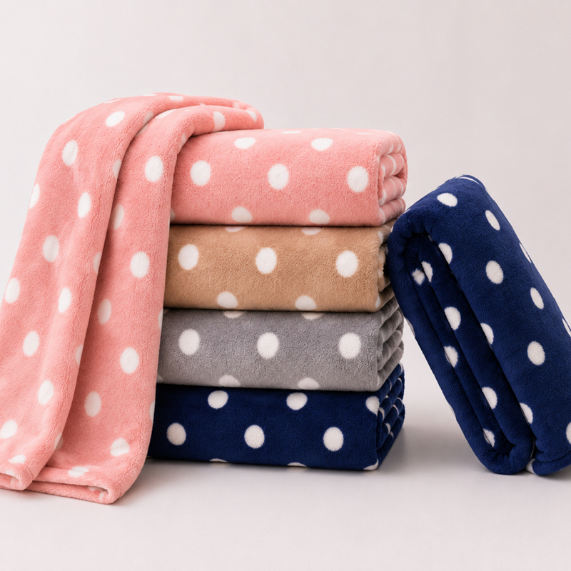 Manta Soft Casal Premium Poá Cobertor Quentinho Toque Macio Aveludado Inverno Sofá Cama