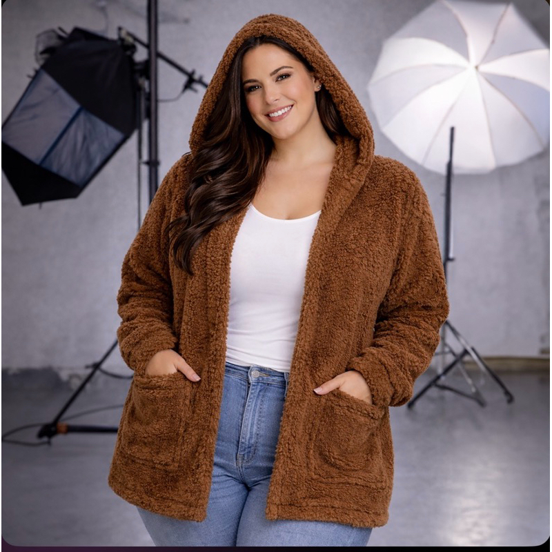 Casaco TEDDY PLUS SIZE/ PELUCIADO