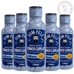 Kit 1 à 5x Tônico Capilar Antiqueda 120ml Serum de Crescimento Dom Pelo Cabelo Barba Sobrancelha