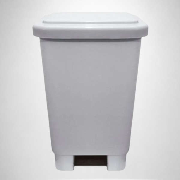 Lixeira Contentor Com Pedal e Haste  Metal 50 Litros Tipo MArfinite Fabricante JSN Cozinha  Bar Copa