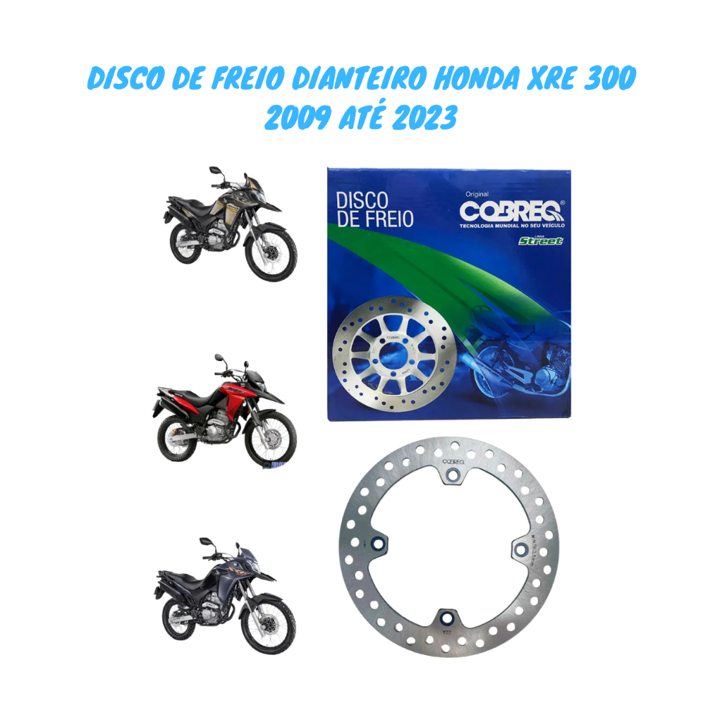 Imagem Disco de Freio Dianteiro Honda XRE 300 2010 2011 2012 2013 2014 2015 2016 2017 2018 2019 2020