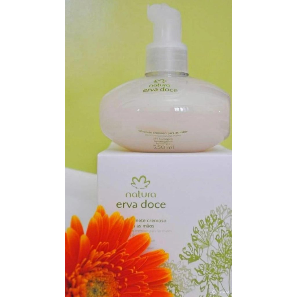 SABONETE LIQUIDO PARA MÃOS ERVA DOCE NATURA 250ML
