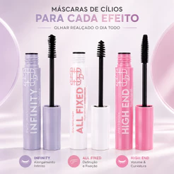 Mascara de Cilios Ou Sobrancelha Longa Durabilidade All Fixed Infinity High End Ana Hickmann