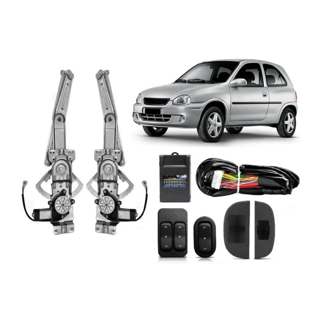 Kit Vidro Elétrico Corsa Wind Hatch 2 Portas Modulo Conforto