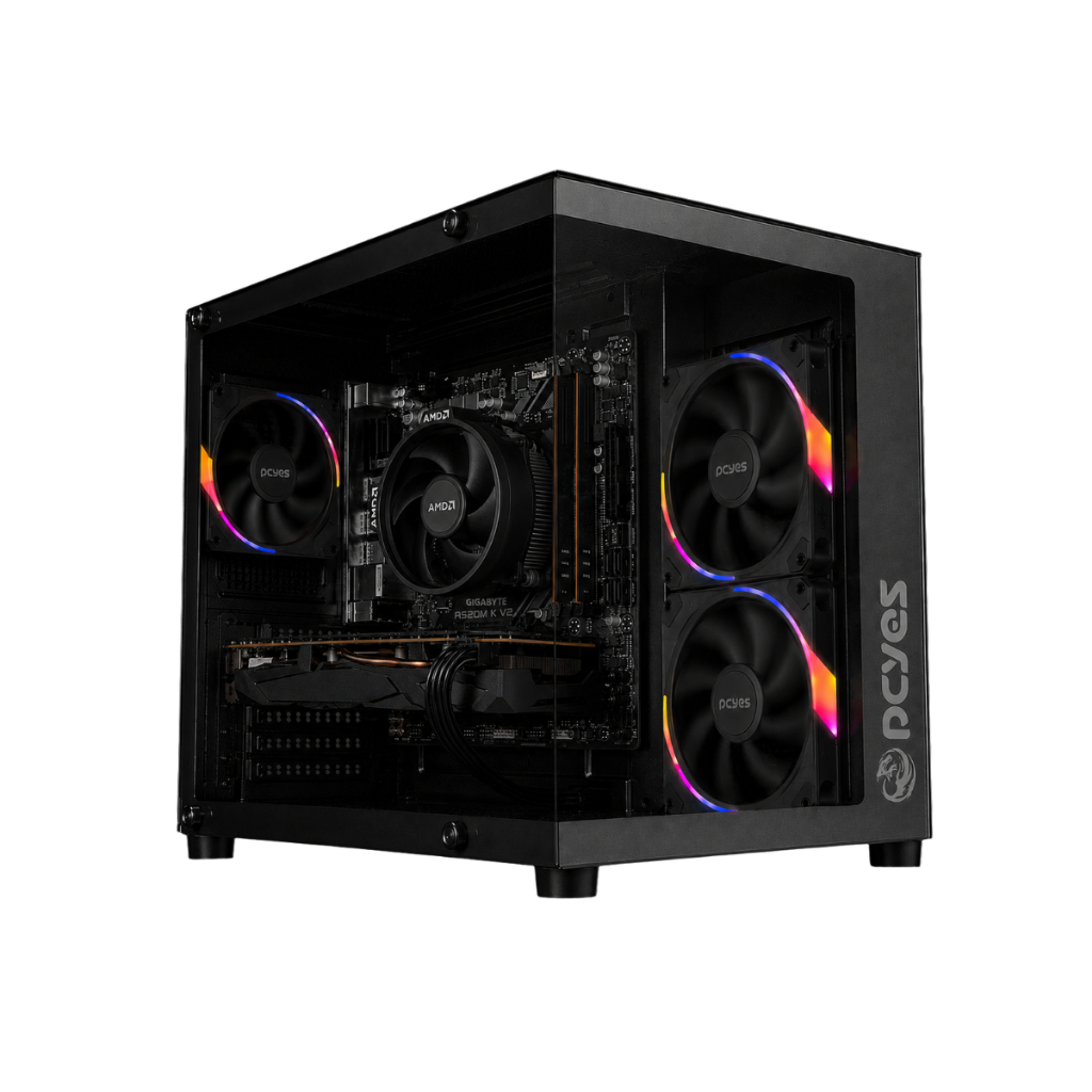 PC Gamer eFacini Eclipse Pro R5 5600GT 32GB DDR4 RX 580 8GB, SSD NVME