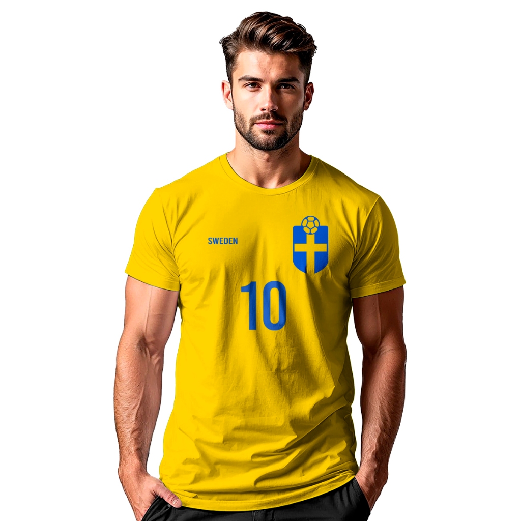 Camiseta blusa Camisa Sweden Futebol Suécia 26